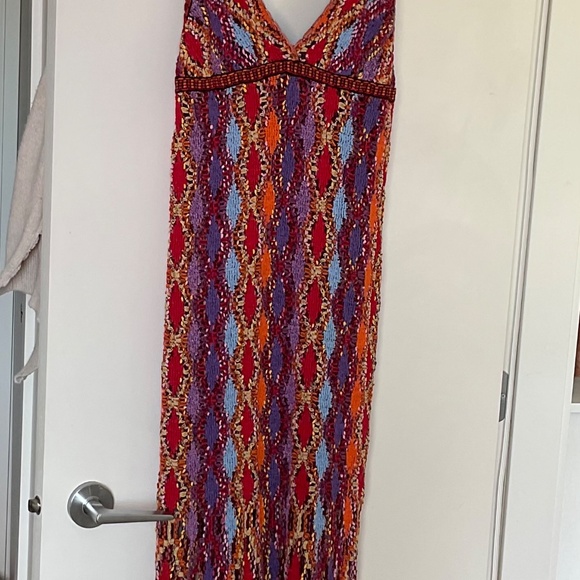 Gorgeous multicoloured crochet dress from Zara with fringe - Picture 7 of 16